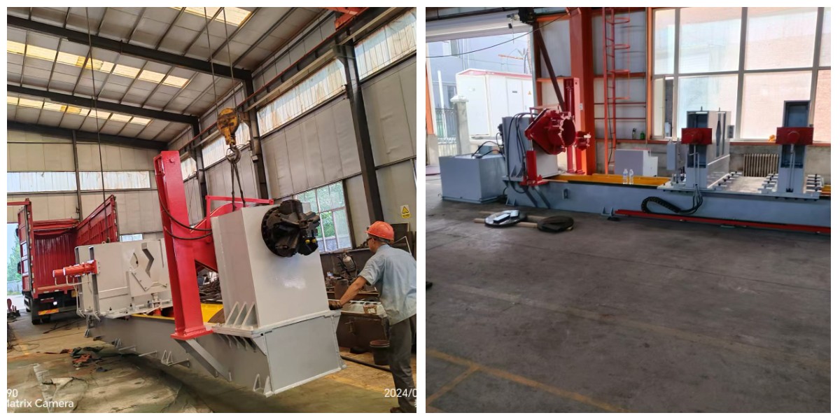 Poziomy sprzęt do demontażu tłoków średniej wielkości