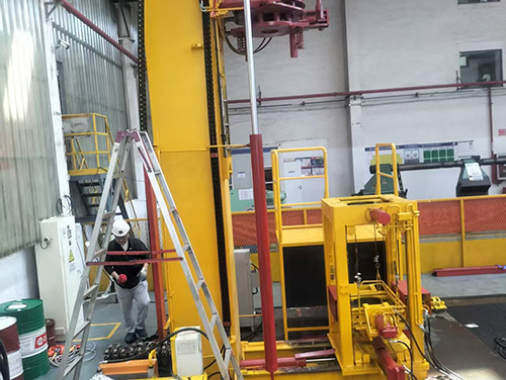 Vertical Hydraulic Cylinder Disassembly Machine Successfully Installed at Nantong COSCO Shipping Shipyard