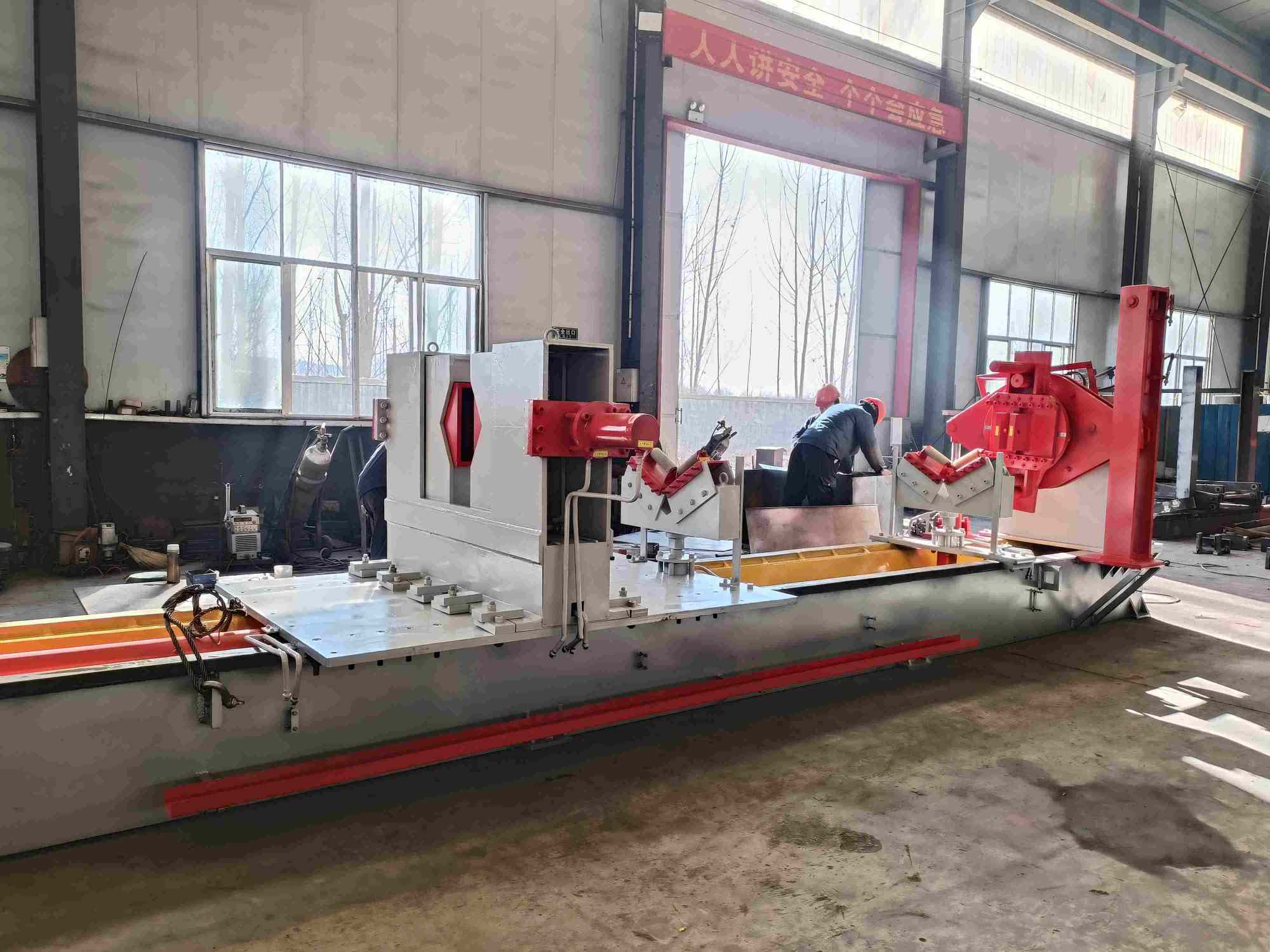 Horizontal column disassembly and assembly cylinder machine