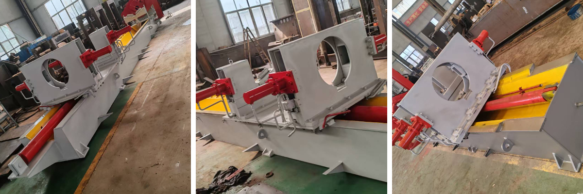 Stanowisko robocze do obsługi cylindrów poziomych średniego poziomu