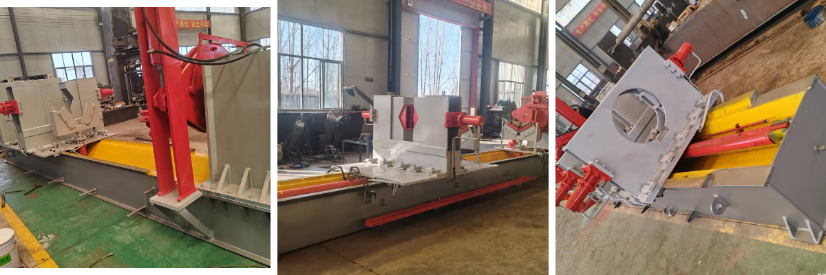 Estação de desmontagem de cilindros horizontais de média dimensão